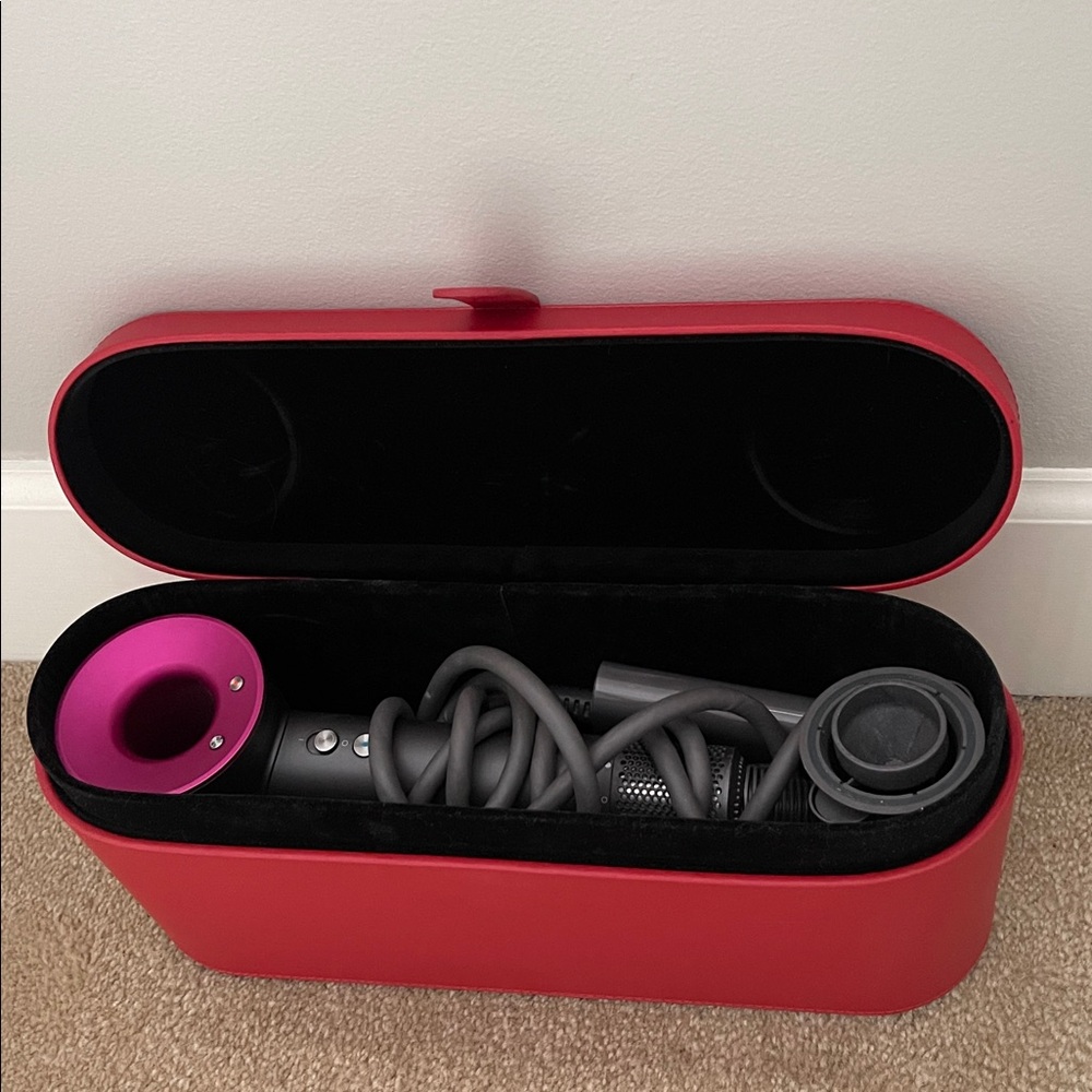 Dyson Hair Dryer like new condition with Red case